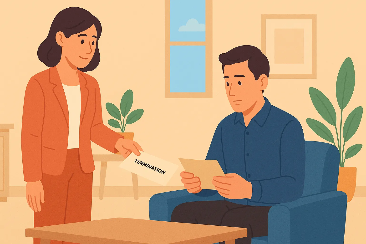 Công ty gửi thông báo chấm dứt hợp đồng bằng văn bản