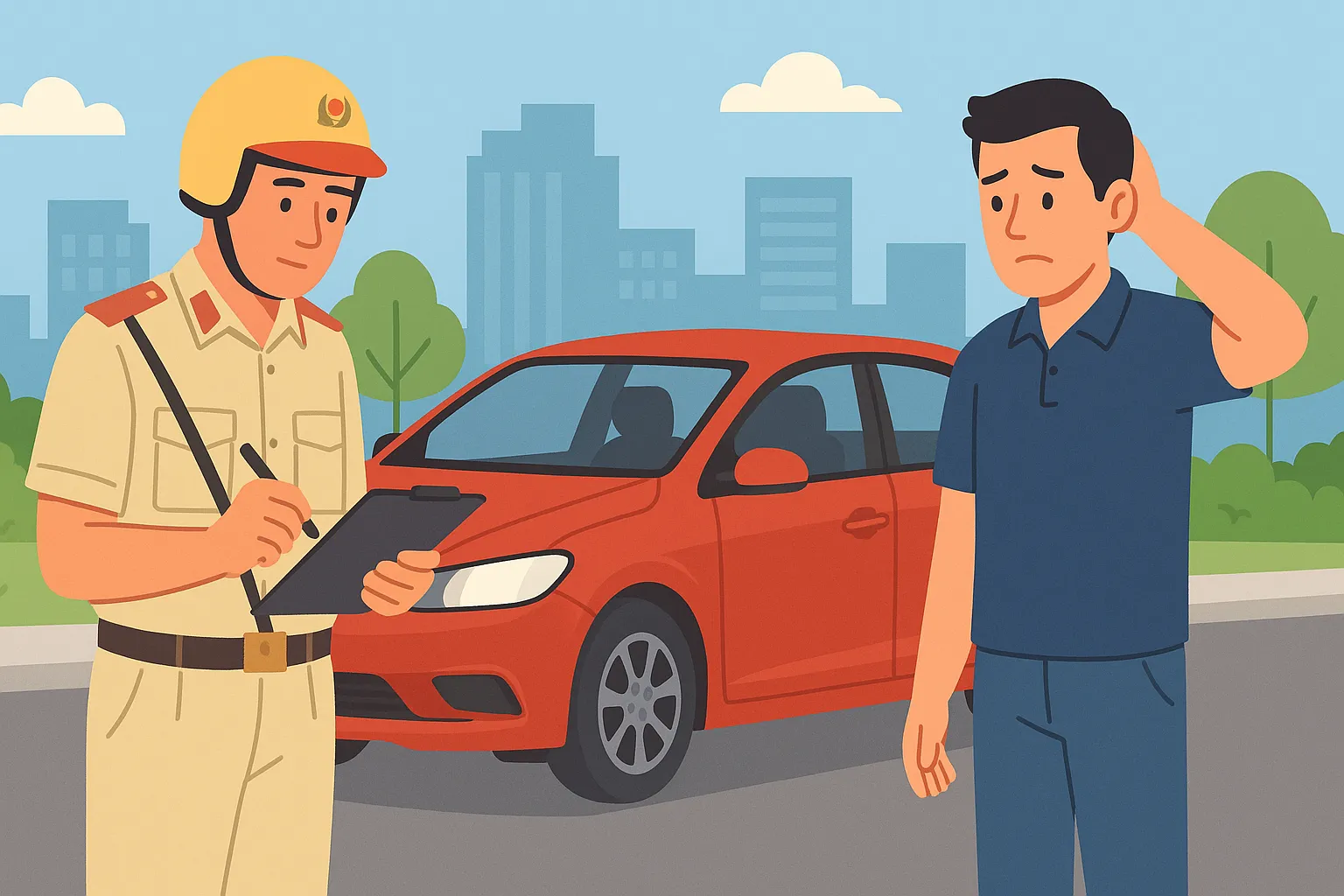 Tự ý thay đổi màu sơn ô tô bị phạt bao nhiêu?