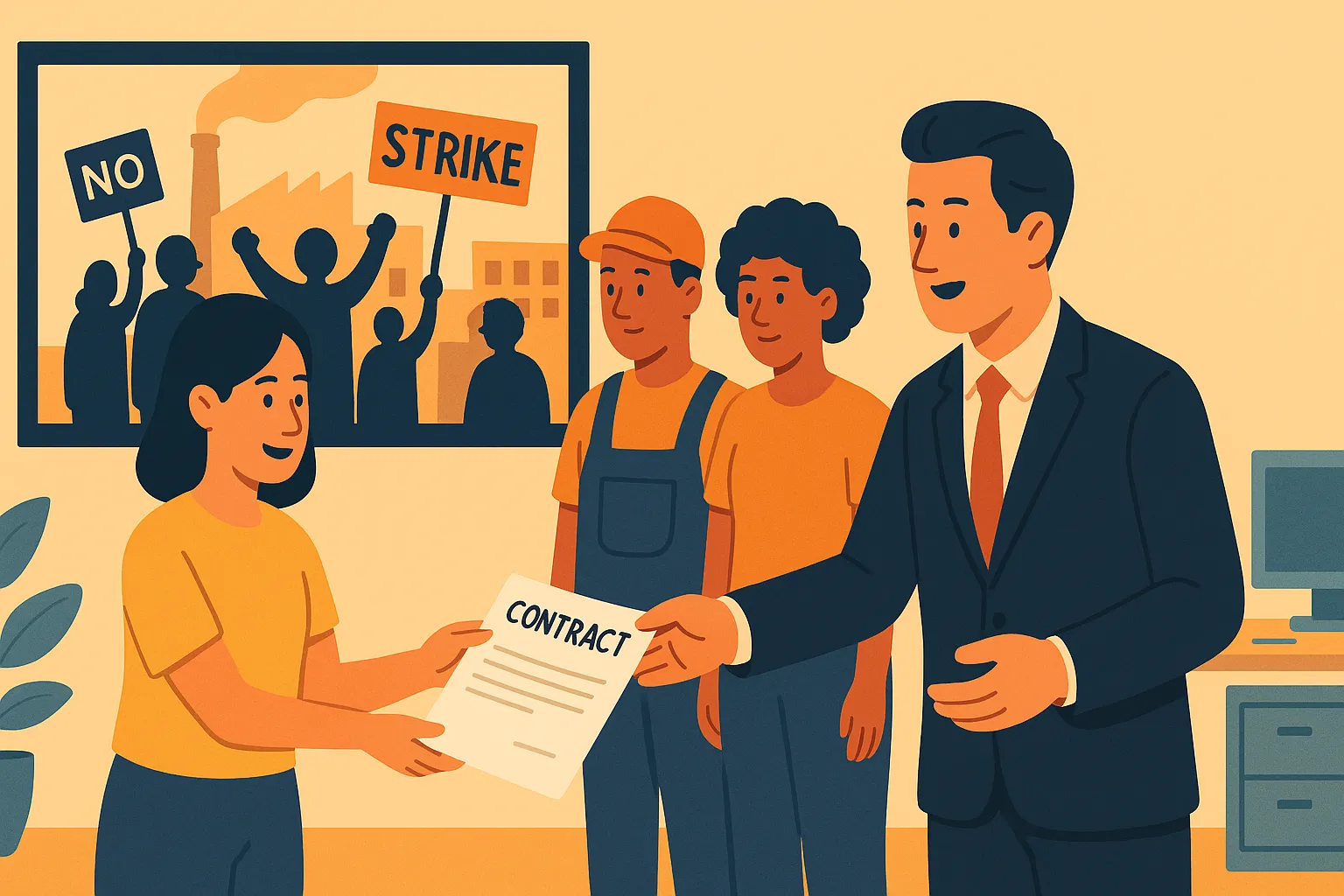 Sử dụng người lao động thuê lại để thay thế người lao động trong thời gian đình công có được không?