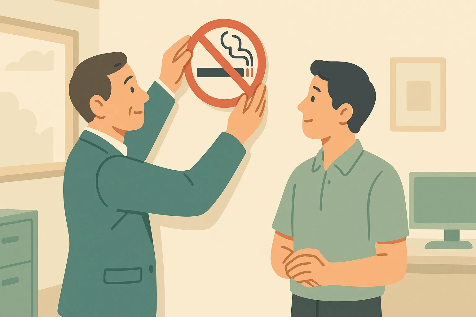 Người đứng đầu, người quản lý địa điểm cấm hút thuốc lá có nghĩa vụ gì?