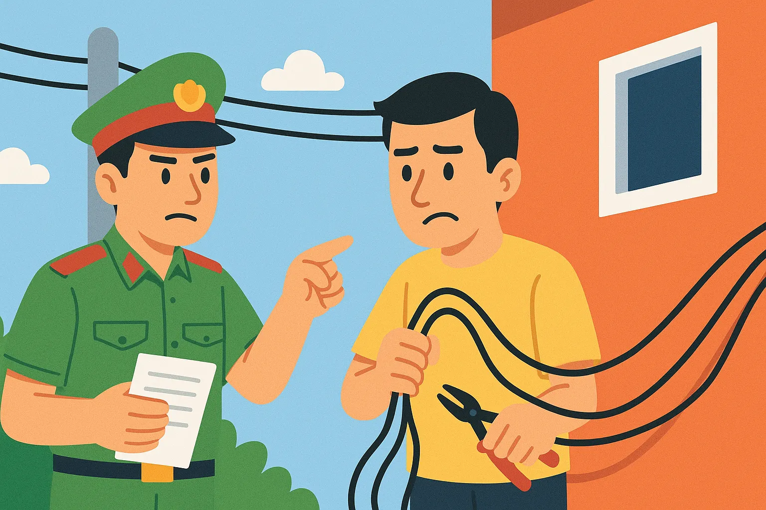 Hành vi trộm cắp điện bị xử phạt như thế nào?