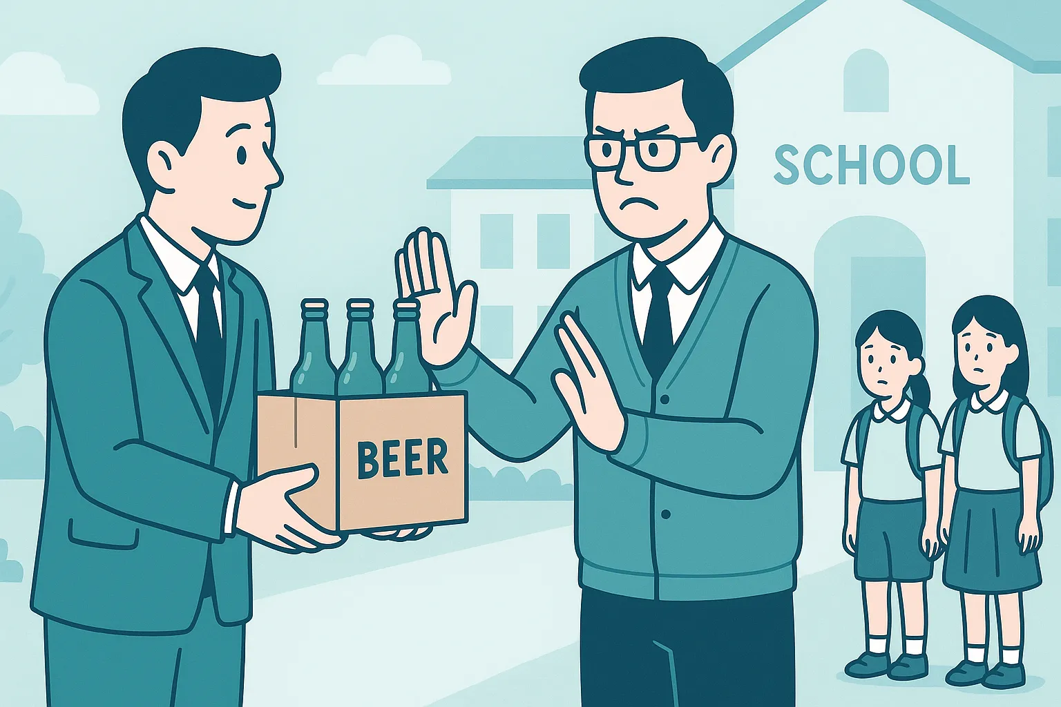 Có được tài trợ bằng rượu bia không?