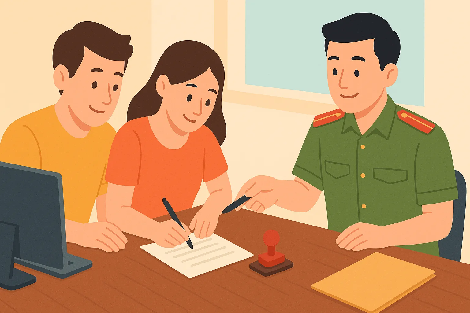 Vợ đăng ký cư trú ở nhà chồng