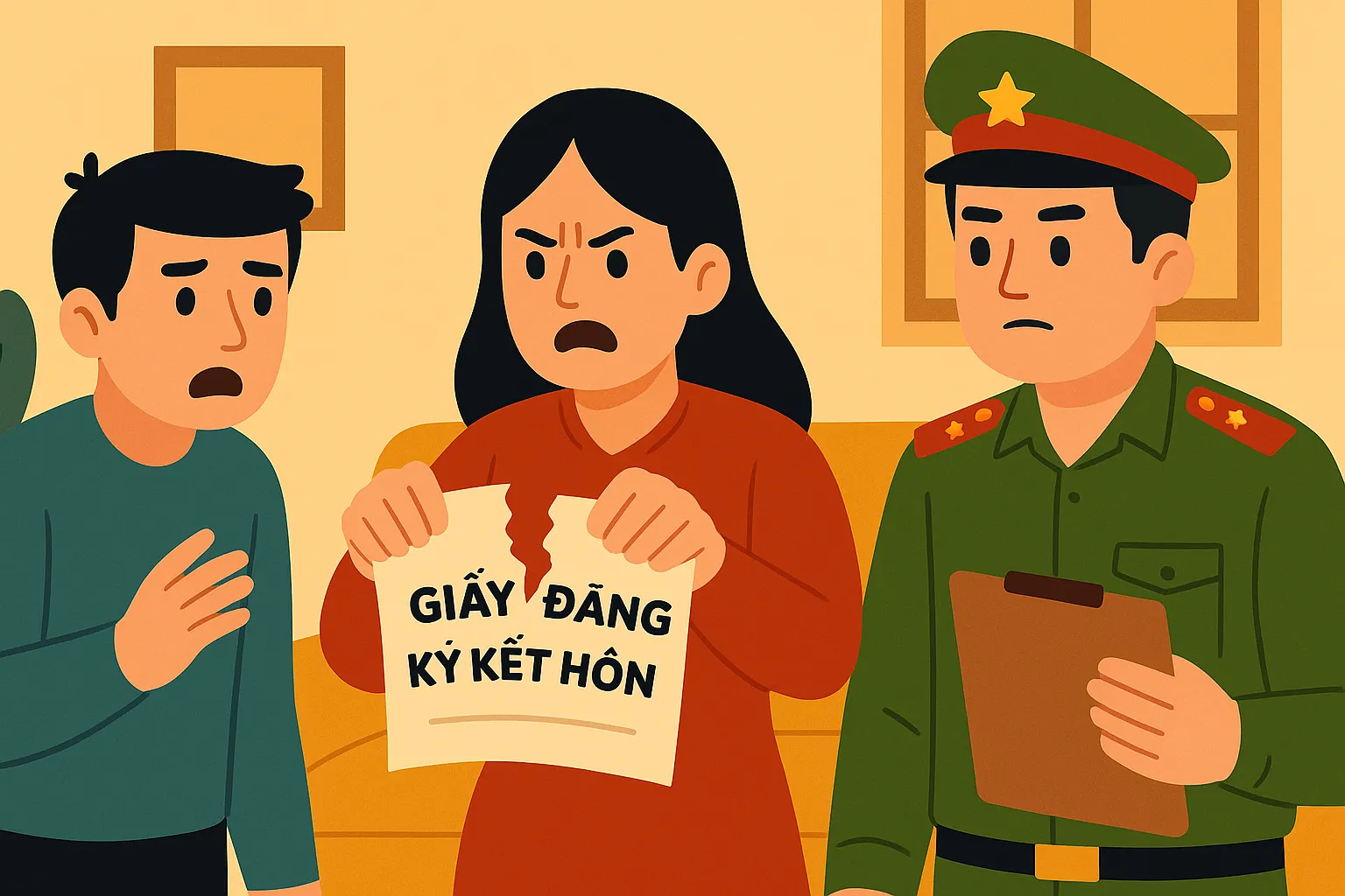 Đốt, xé giấy đăng ký kết hôn có thể bị xử phạt vi phạm hành chính không?