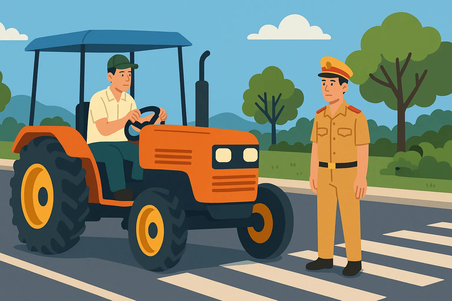 Điều kiện tham gia giao thông của xe máy chuyên dùng