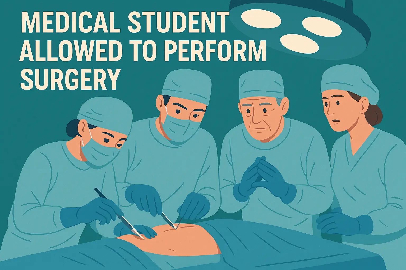 Sinh viên y có được trực tiếp phẫu thuật khi sơ cấp cứu không?