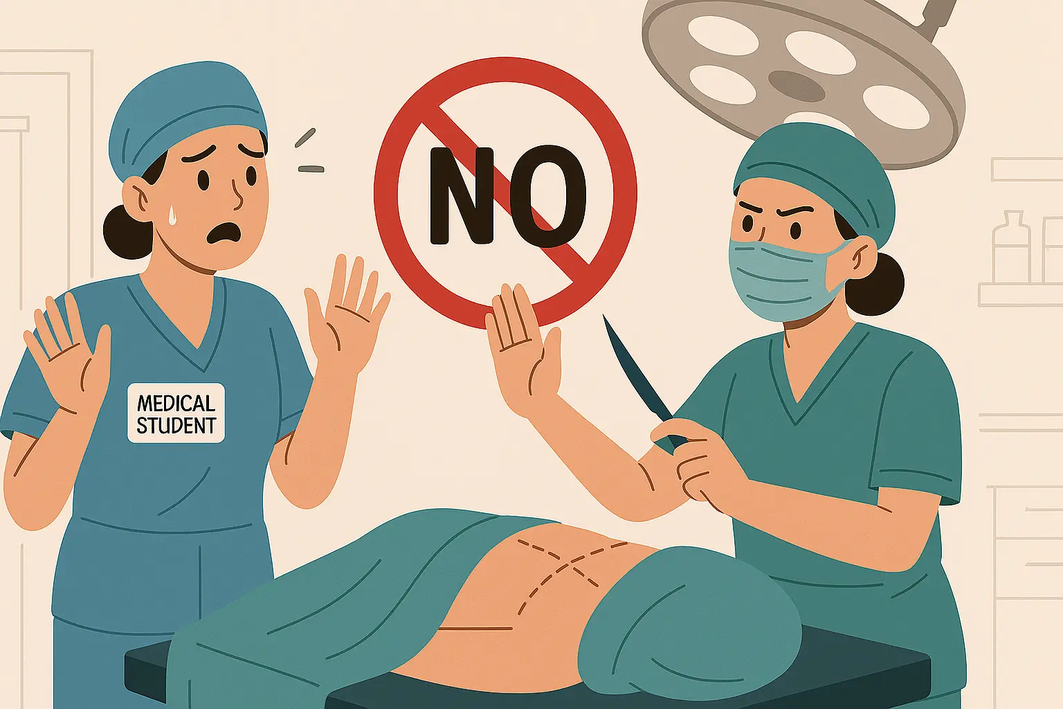 Sinh viên y có được thực hiện phẫu thuật khi chưa có chứng chỉ hành nghề không?