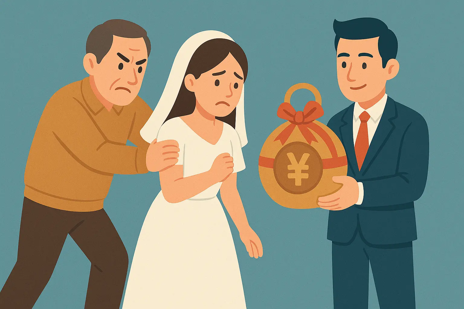 Cha mẹ ép con kết hôn vì sính lễ có vi phạm pháp luật không?