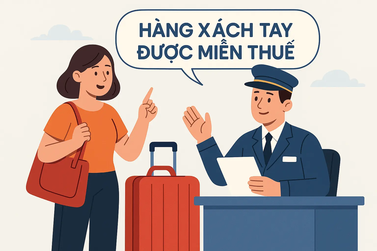 Trường hợp nào hàng hóa xách tay được miễn thuế?