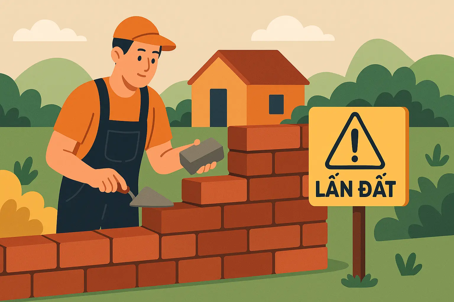 Lấn đất, xây rào sai ranh giới có phải là hành vi vi phạm pháp luật không?