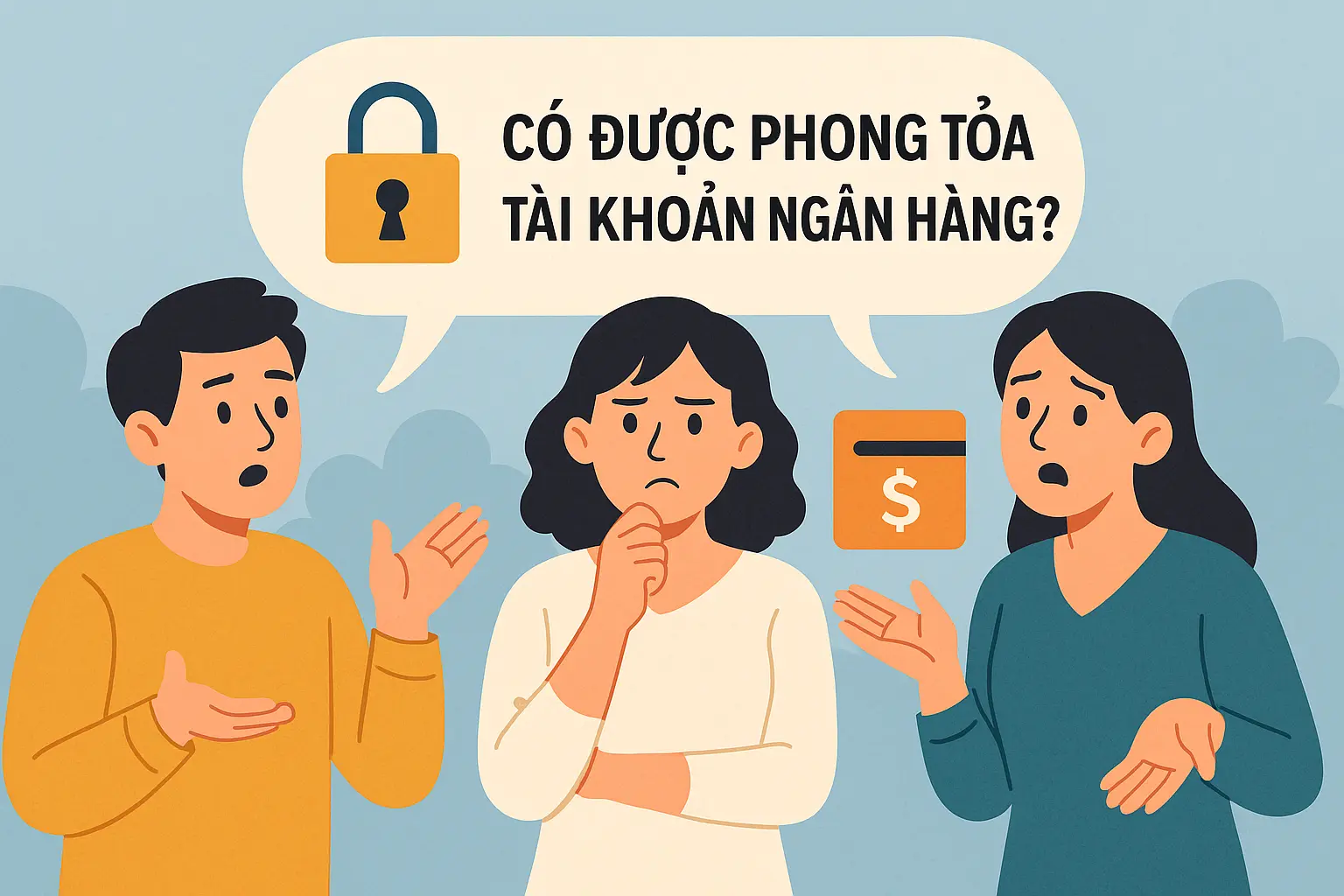 Có thể yêu cầu ngân hàng phong tỏa tài khoản không?