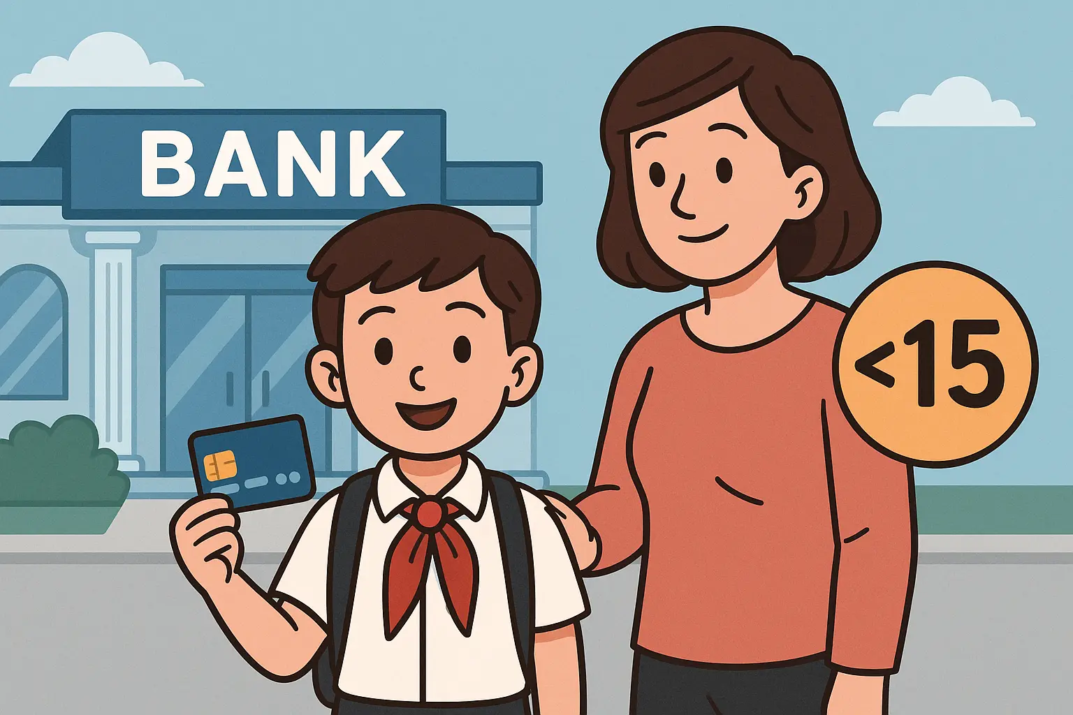 Học sinh dưới 15 tuổi có được mở tài khoản ngân hàng không?