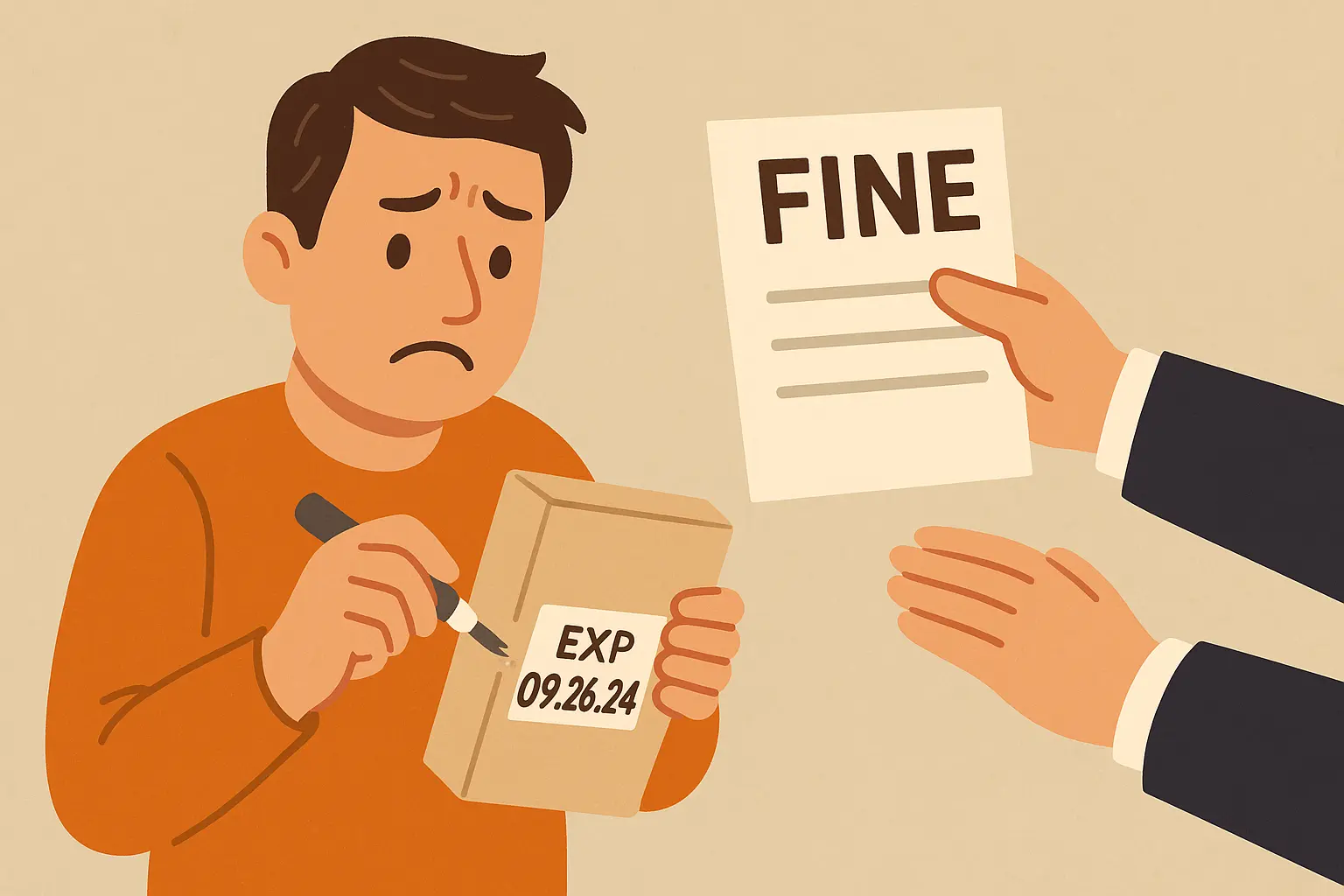 Thay đổi hạn sử dụng của sản phẩm có thể bị phạt bao nhiêu?