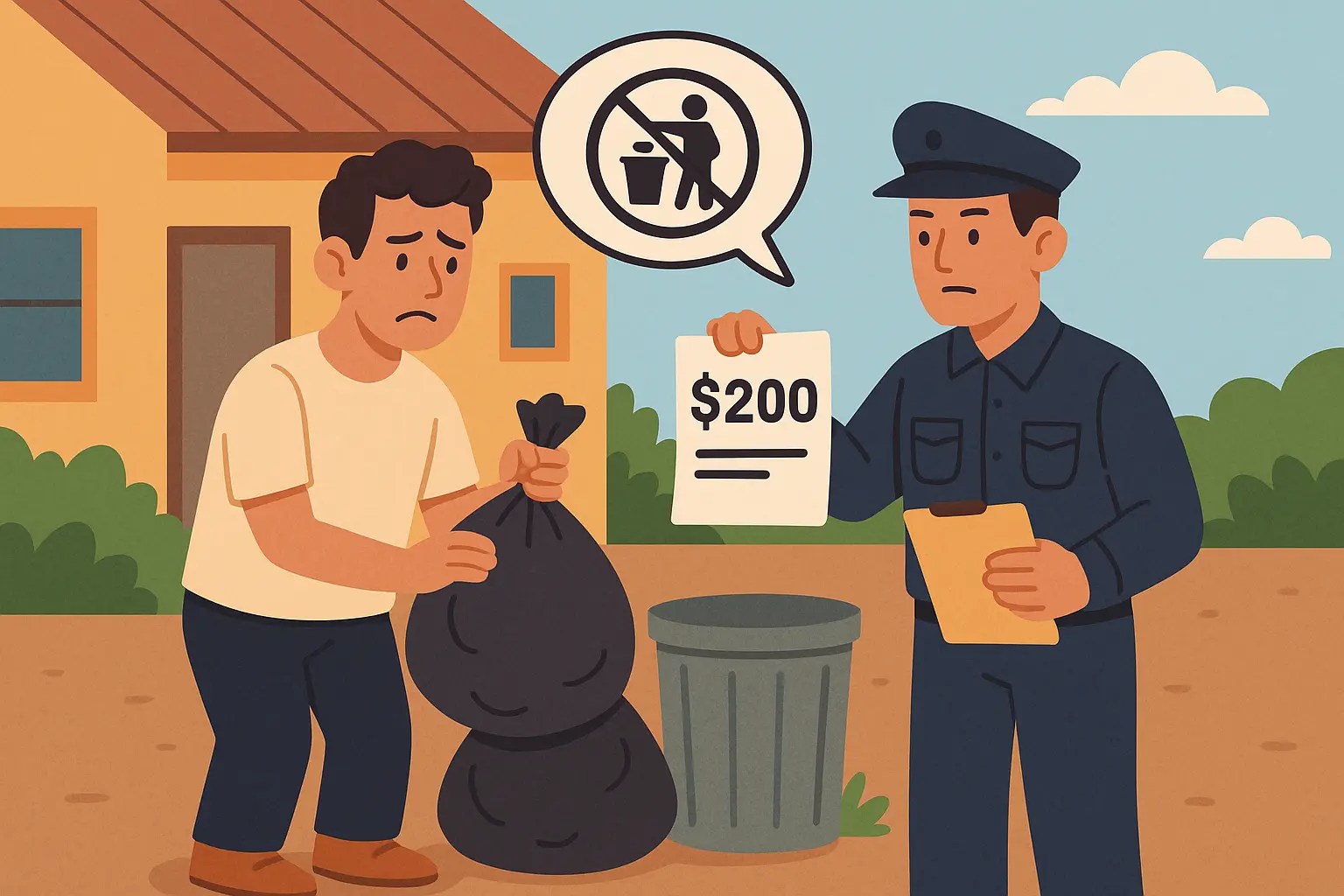 Vứt rác tại nơi công cộng hoặc vỉa hè có bị phạt không?