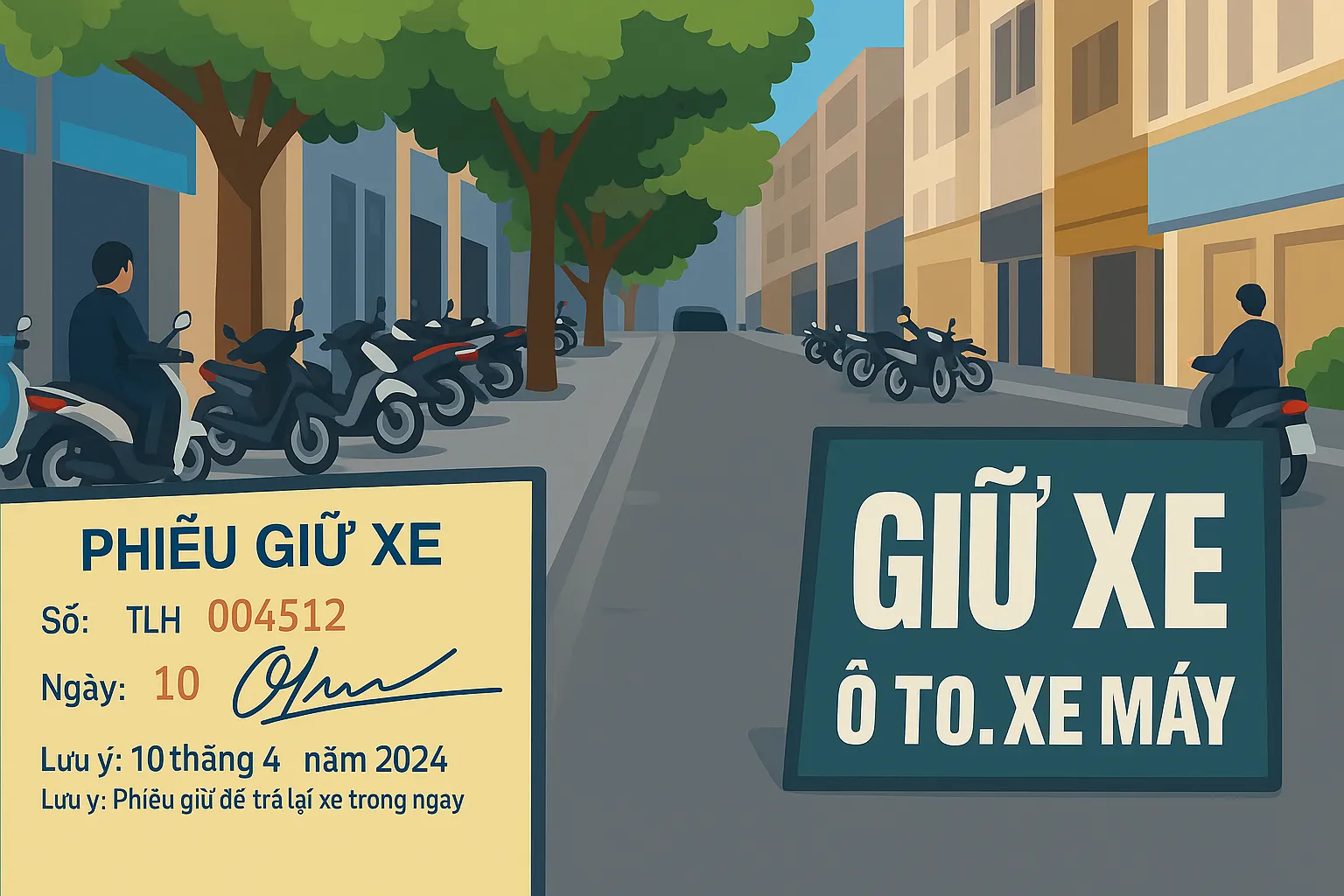 Bãi giữ xe không niêm yết giá có vi phạm pháp luật không?