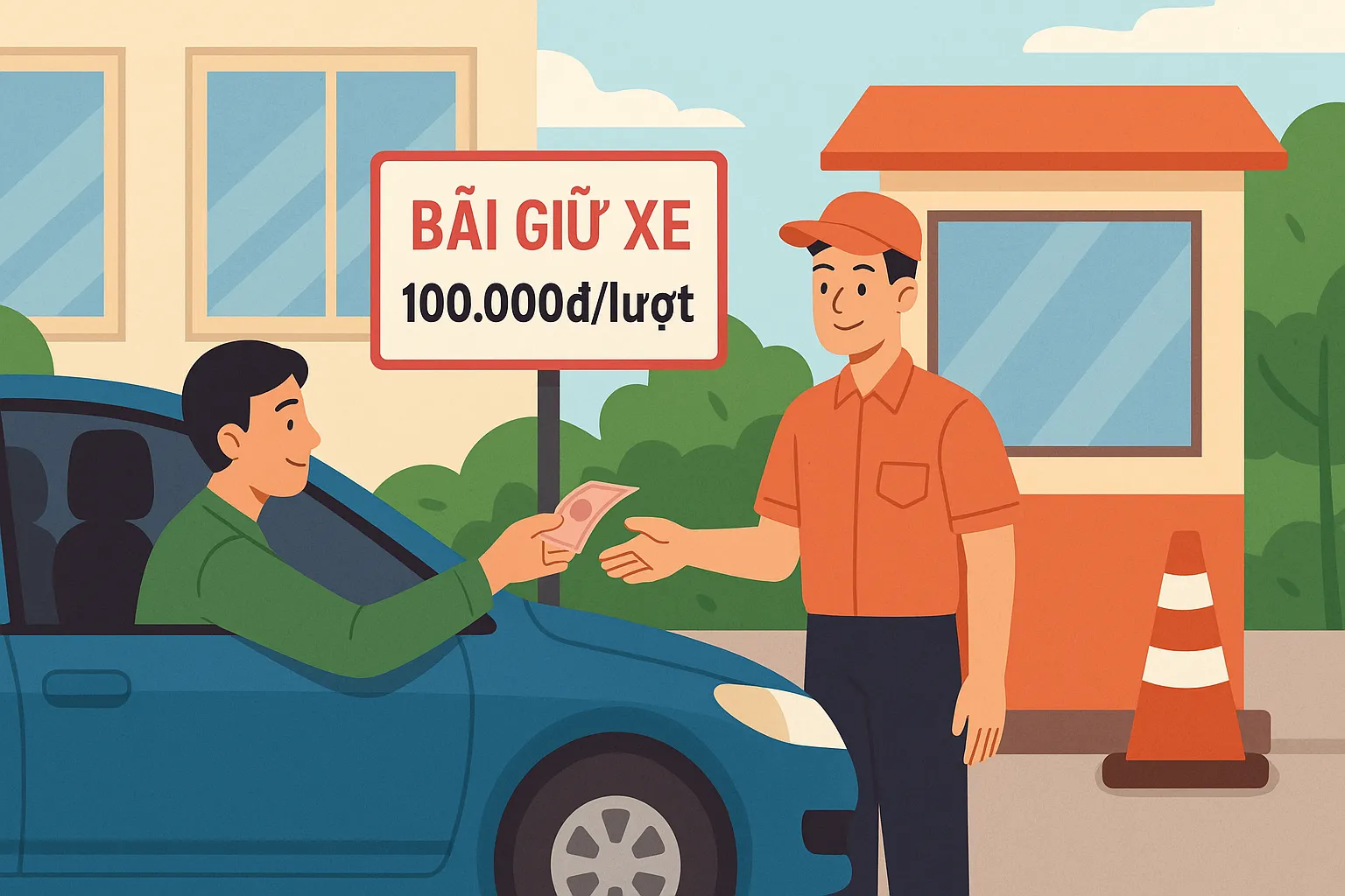 Bãi giữ xe thu phí cao hơn mức quy định bị phạt bao nhiêu?