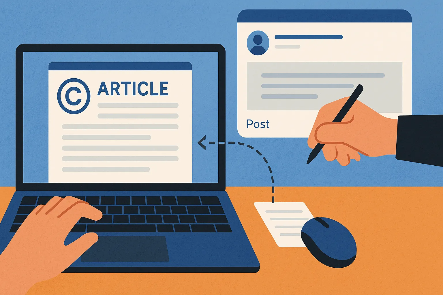 Có được tự ý đăng tải bài viết của người khác không?