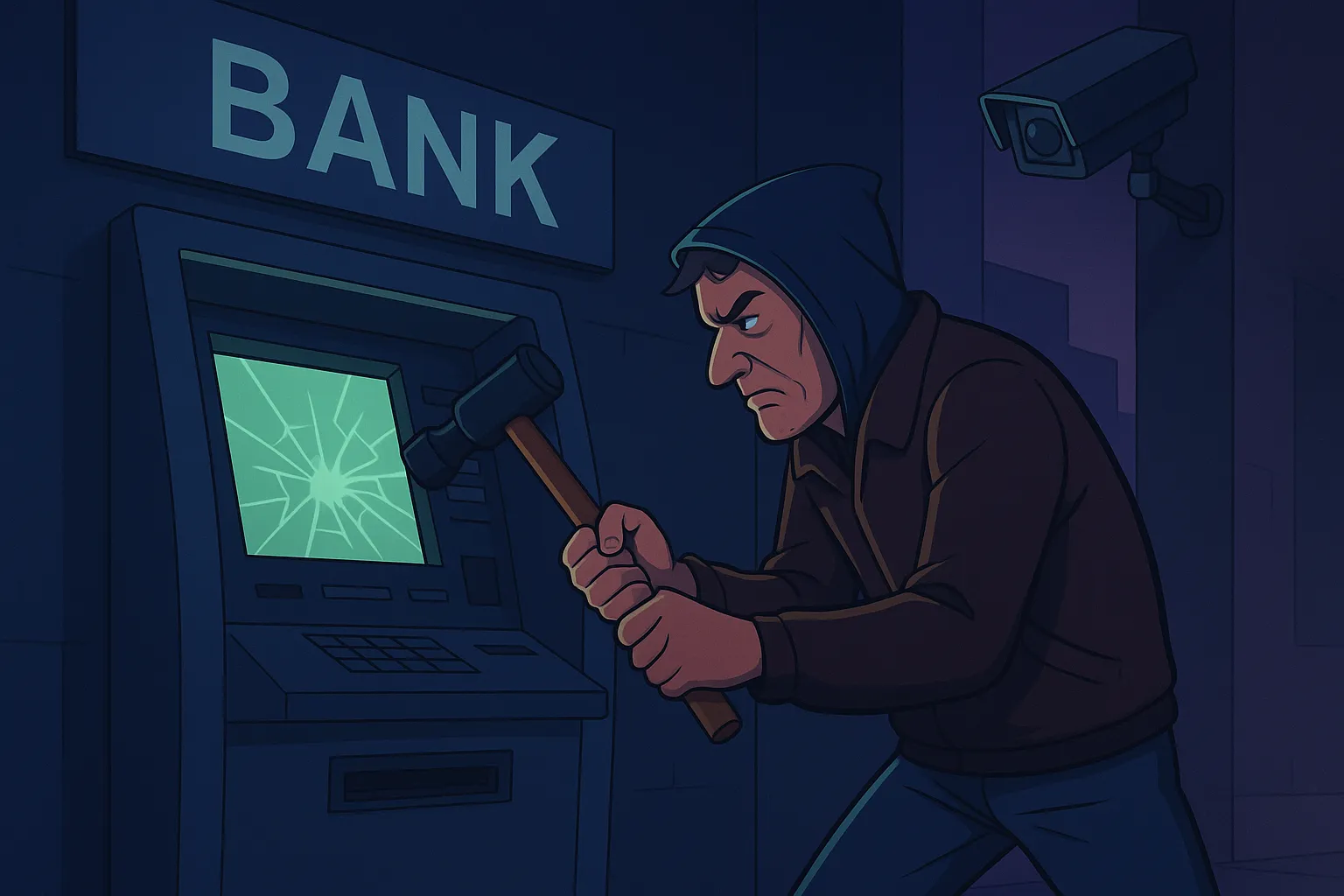 Hành vi đập phá máy ATM  bị xử lý như thế nào theo quy định pháp luật?