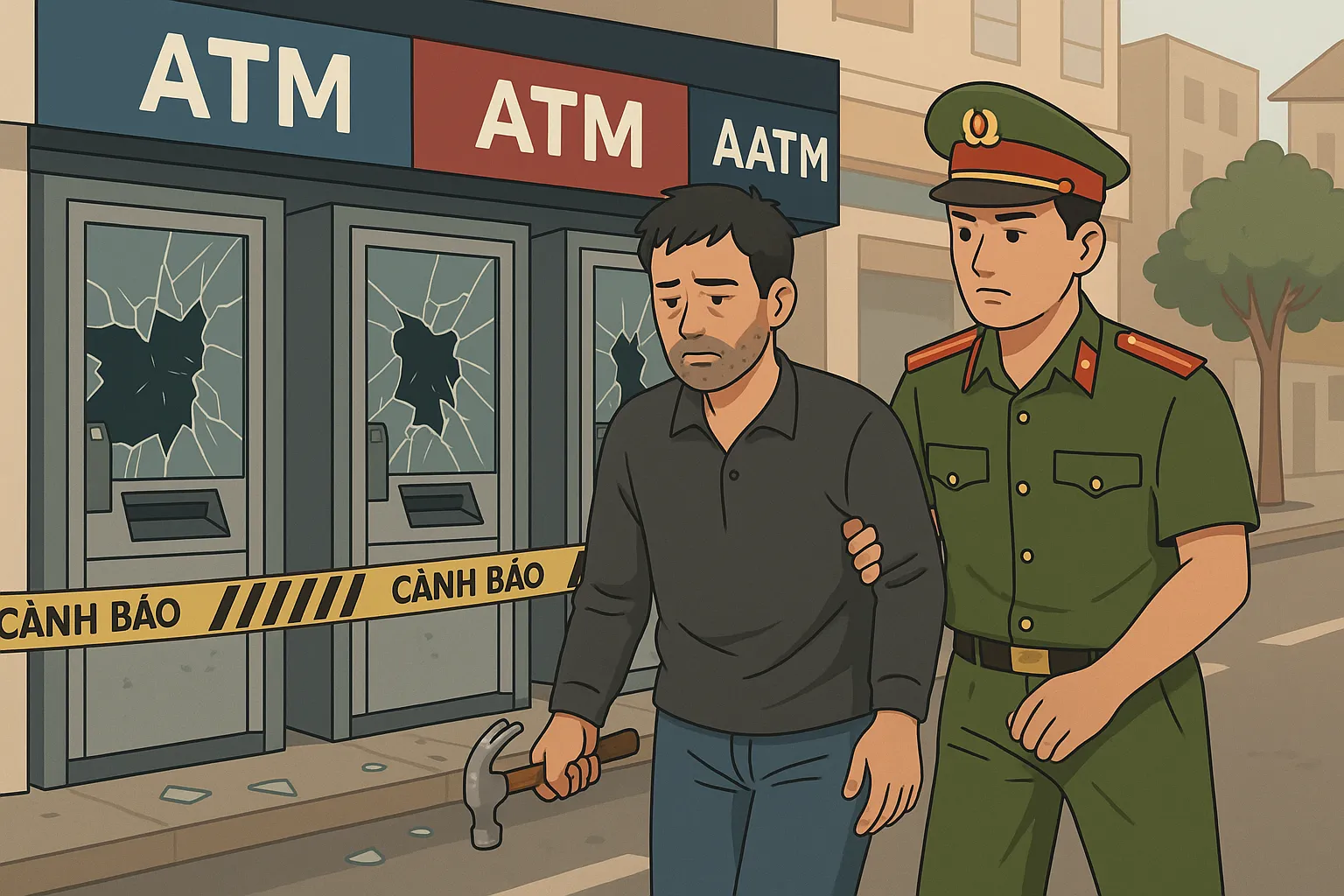 Người đập phá cây ATM sẽ bị xử lý như thế nào?