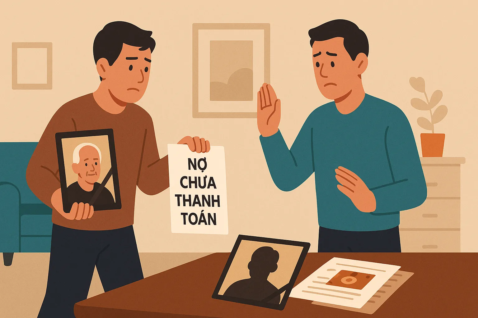 Người thân có được đòi nợ thay người đã mất không?