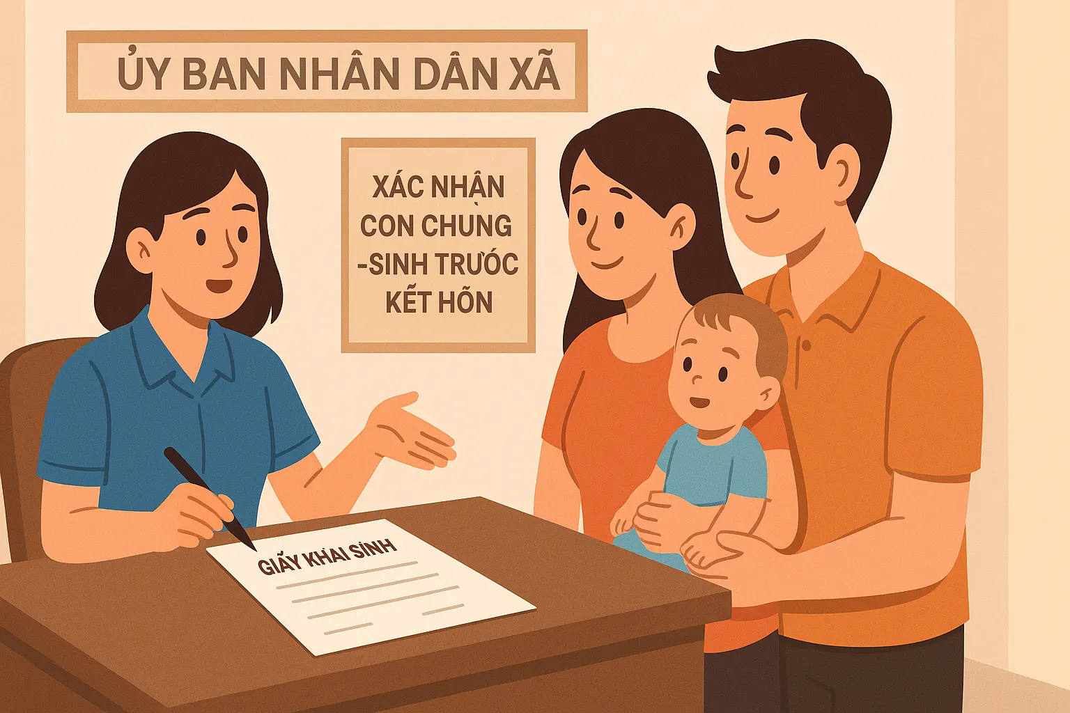 Sinh con trước khi đăng ký kết hôn thì có được công nhận là con chung không?