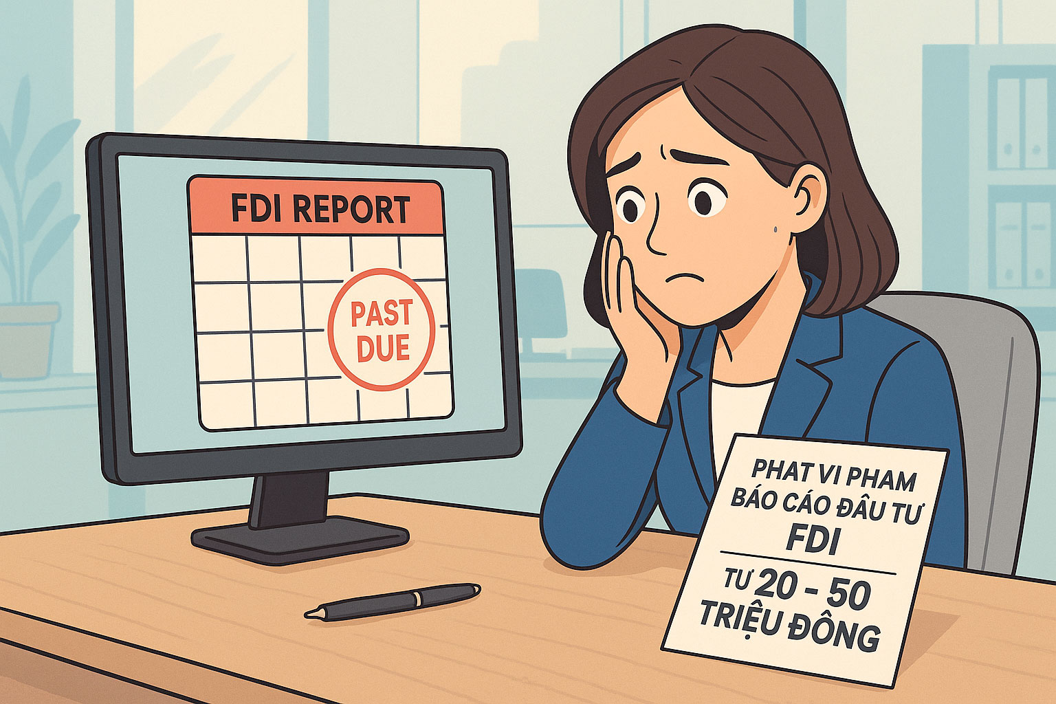 Doanh nghiệp FDI chậm nộp báo cáo đầu tư bị phạt bao nhiêu?