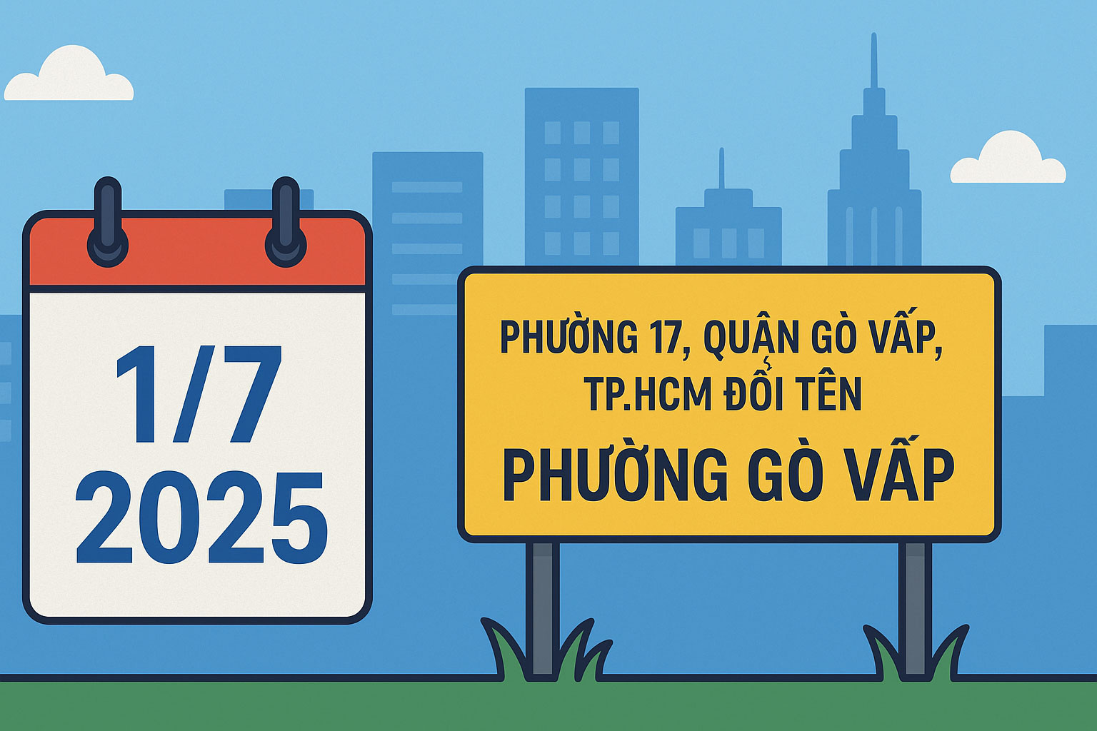 Phường 17 quận Gò Vấp TPHCM được đổi thành tên gì từ 1/7/2025?