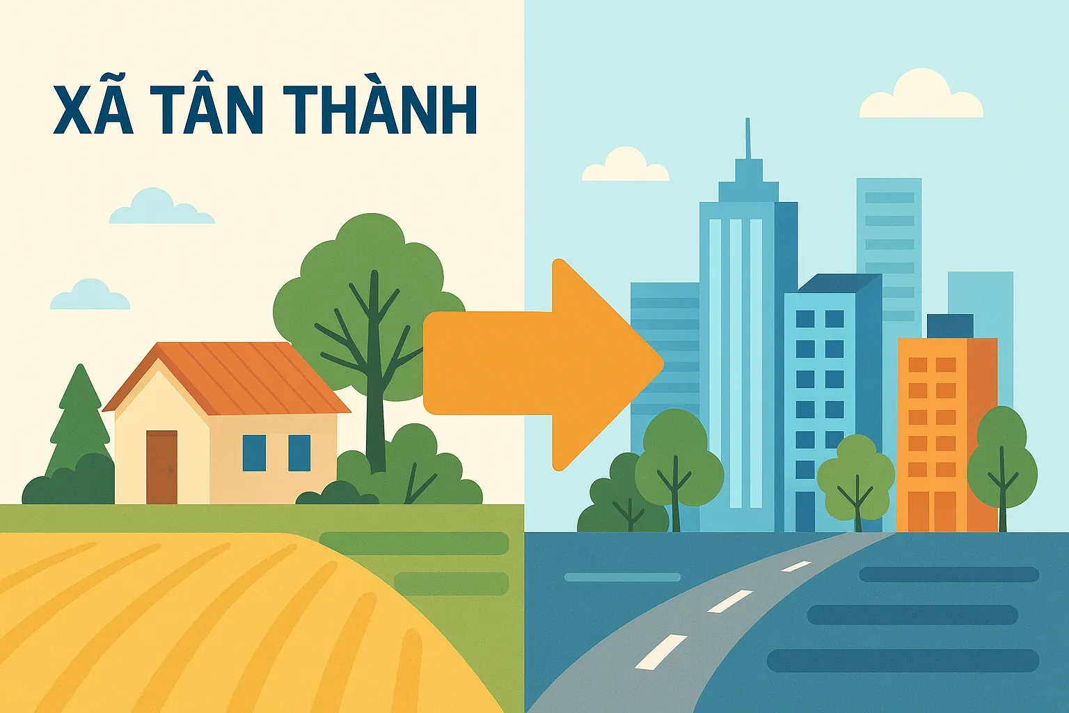 Xã Tân Thành thành phố Đồng Xoài được đổi thành tên gì từ 1/7/2025?