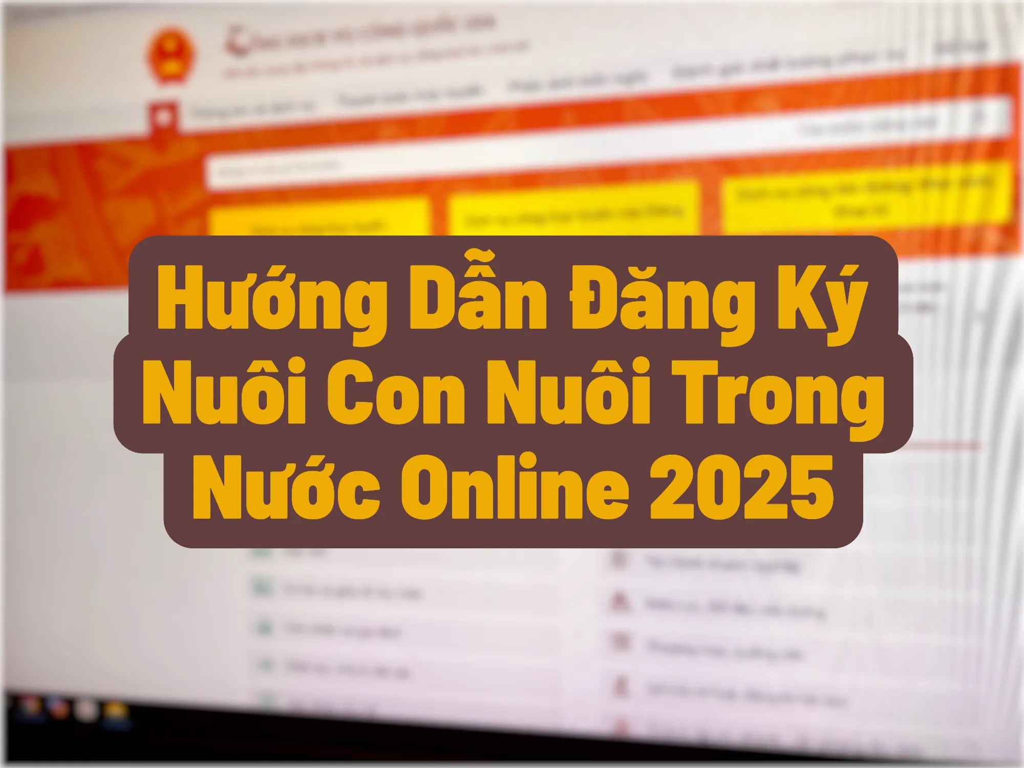 Hướng Dẫn Đăng Ký Nuôi Con Nuôi Trong Nước Online 2025