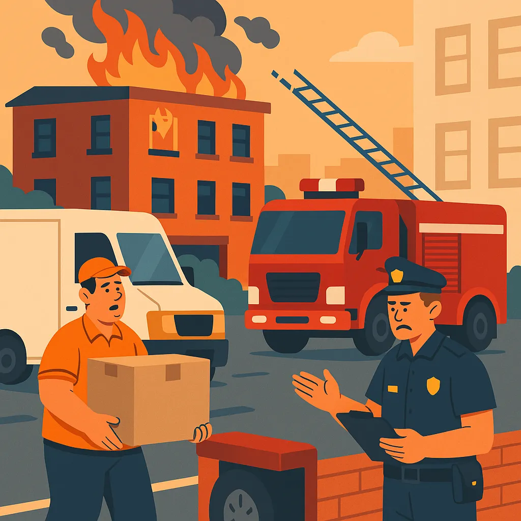 tình huống giả định Từ ngày 01/7/2025, cản trở xe chữa cháy có thể bị phạt đến 25 triệu đồng.