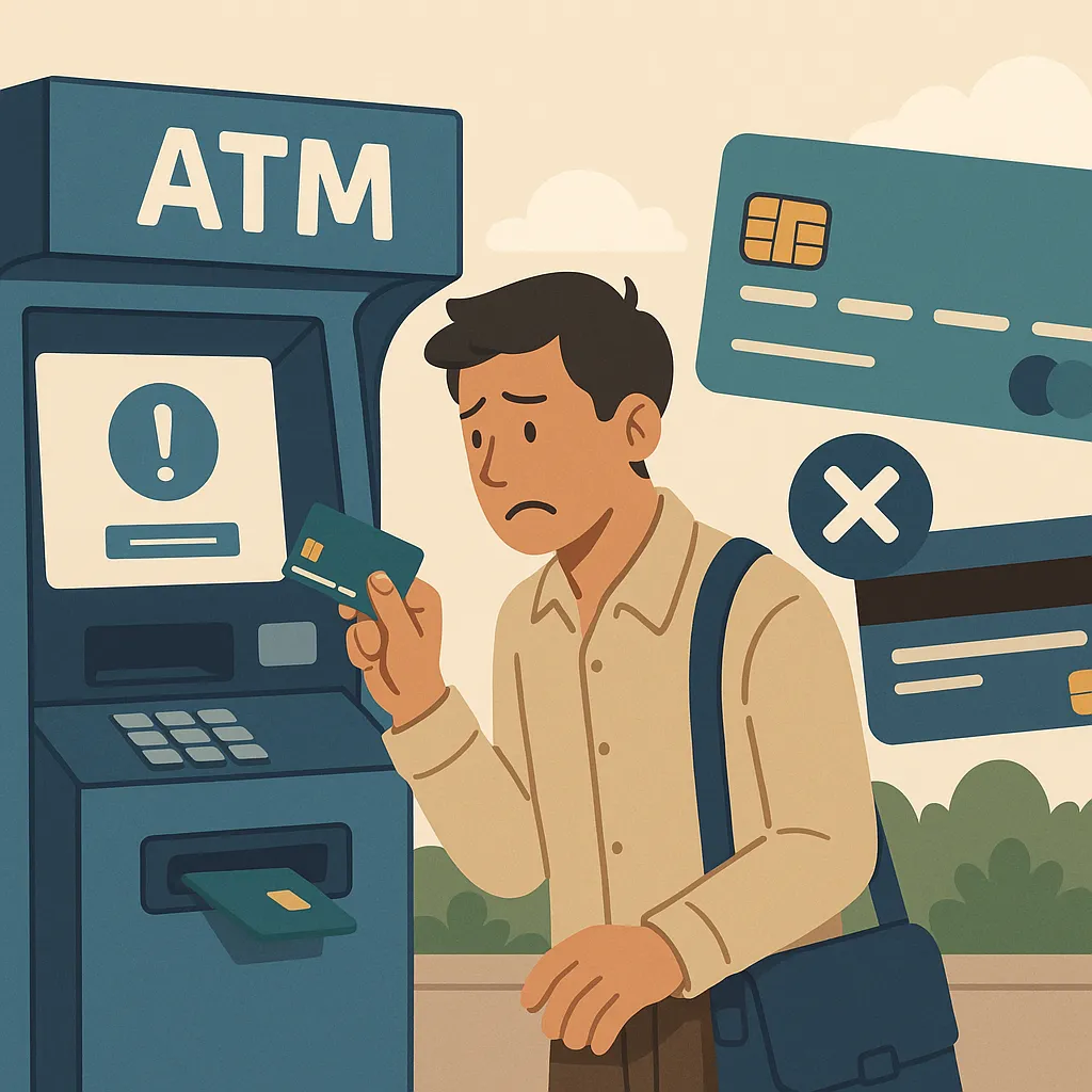 tình huống giả định Cách phân biệt thẻ ATM từ và thẻ chip để tránh nhầm lẫn