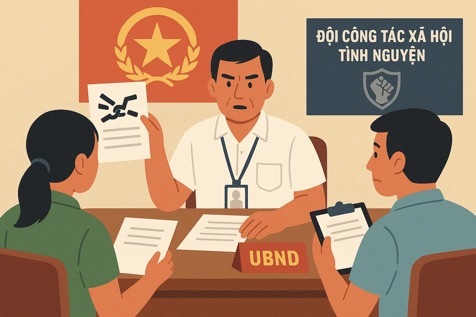 tình huống giả định Thẩm quyền quyết định giải thể Đội công tác xã hội tình nguyện từ 1/7/2025