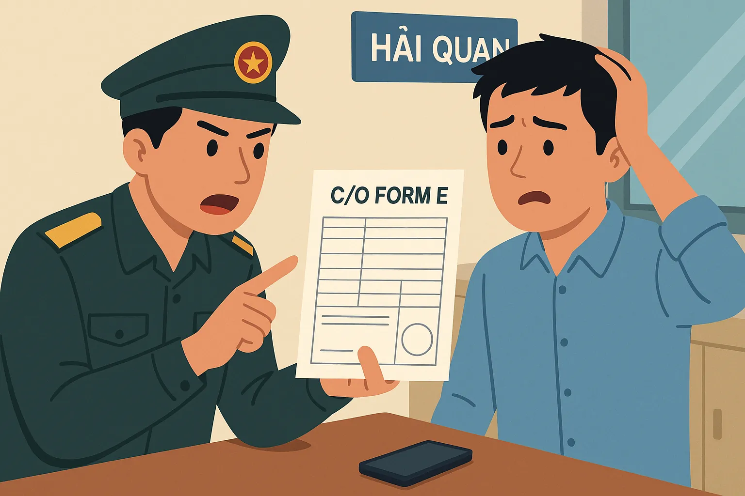 Sai sót trên C/O mẫu E phải xử lý như thế nào?