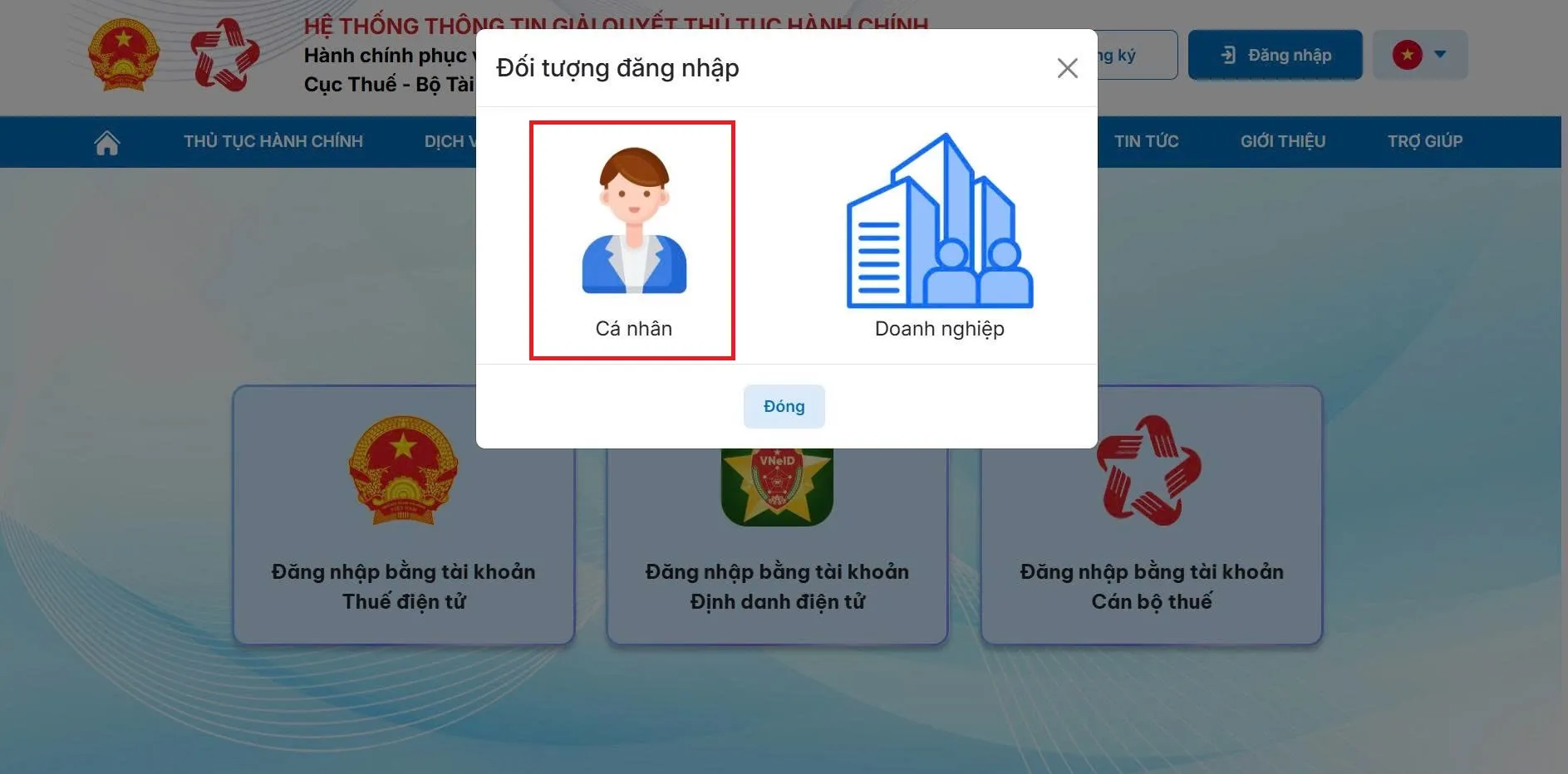 Hướng dẫn đăng ký online mã số thuế cá nhân