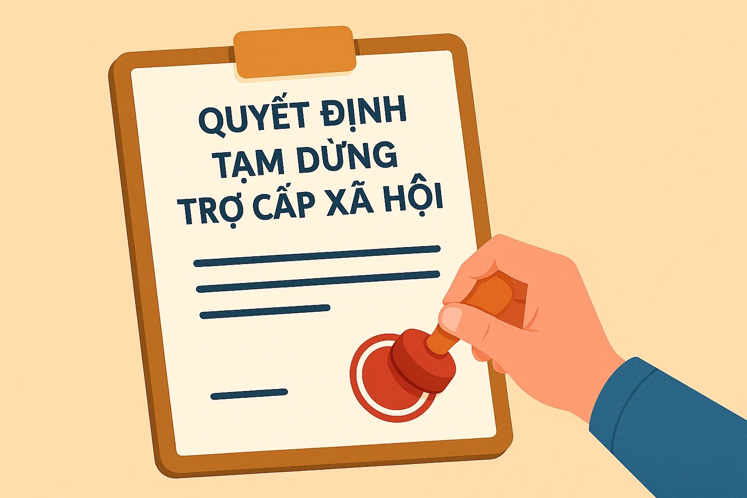 Từ 01/7/2025, ai có quyền quyết định tạm dừng trợ cấp xã hội?