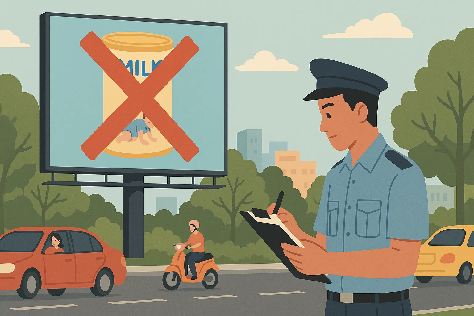 Những sản phẩm nào bị cấm quảng cáo trên bảng quảng cáo ngoài trời?