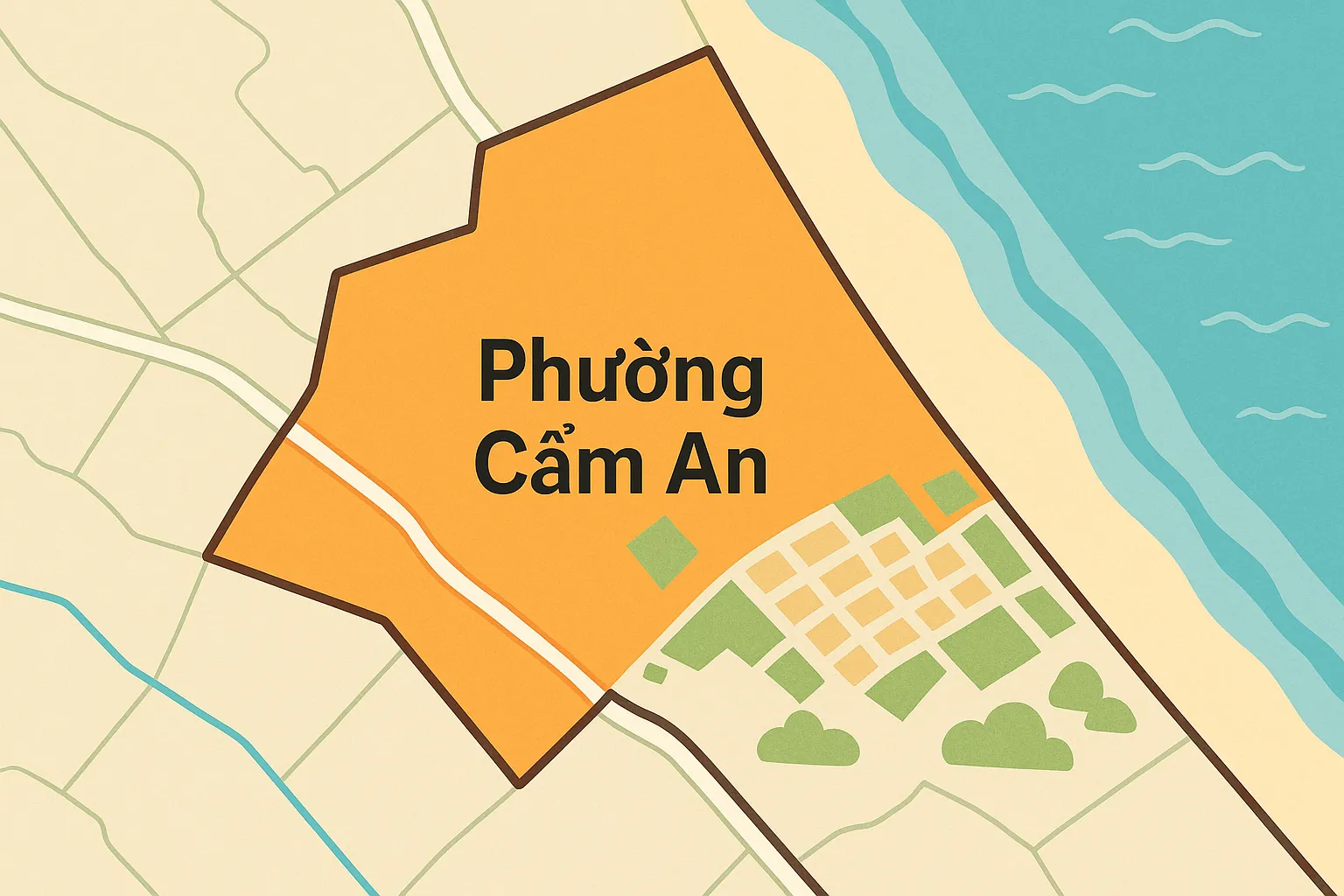 Phường Cẩm An thành phố Hội An được đổi thành tên gì từ 1/7/2025?