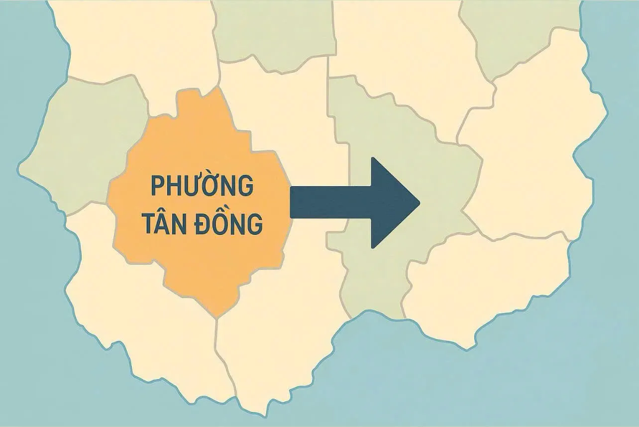 Phường Tân Đồng thành phố Đồng Xoài được đổi thành tên gì từ 1/7/2025?