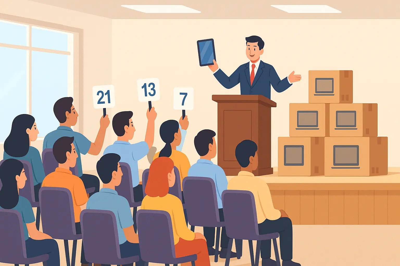 Tổ chức đấu giá lô hàng điện tử tại TP. Hồ Chí Minh