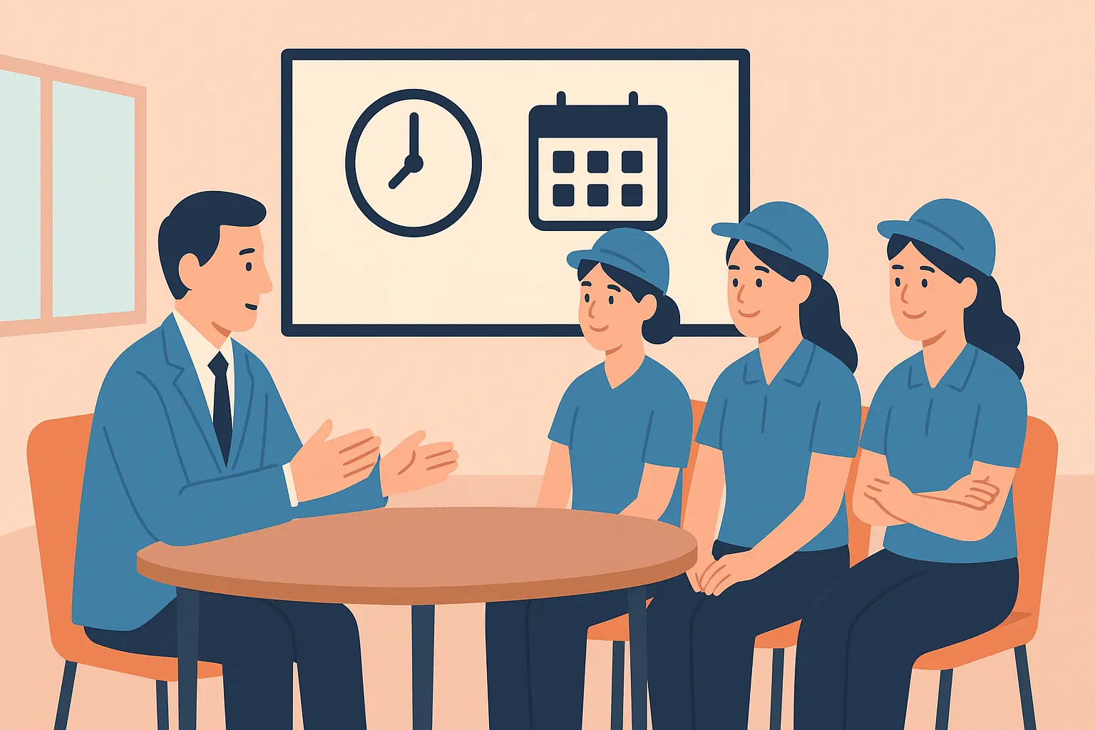 Đối thoại về thay đổi ca làm tại Nhà máy may An Hòa