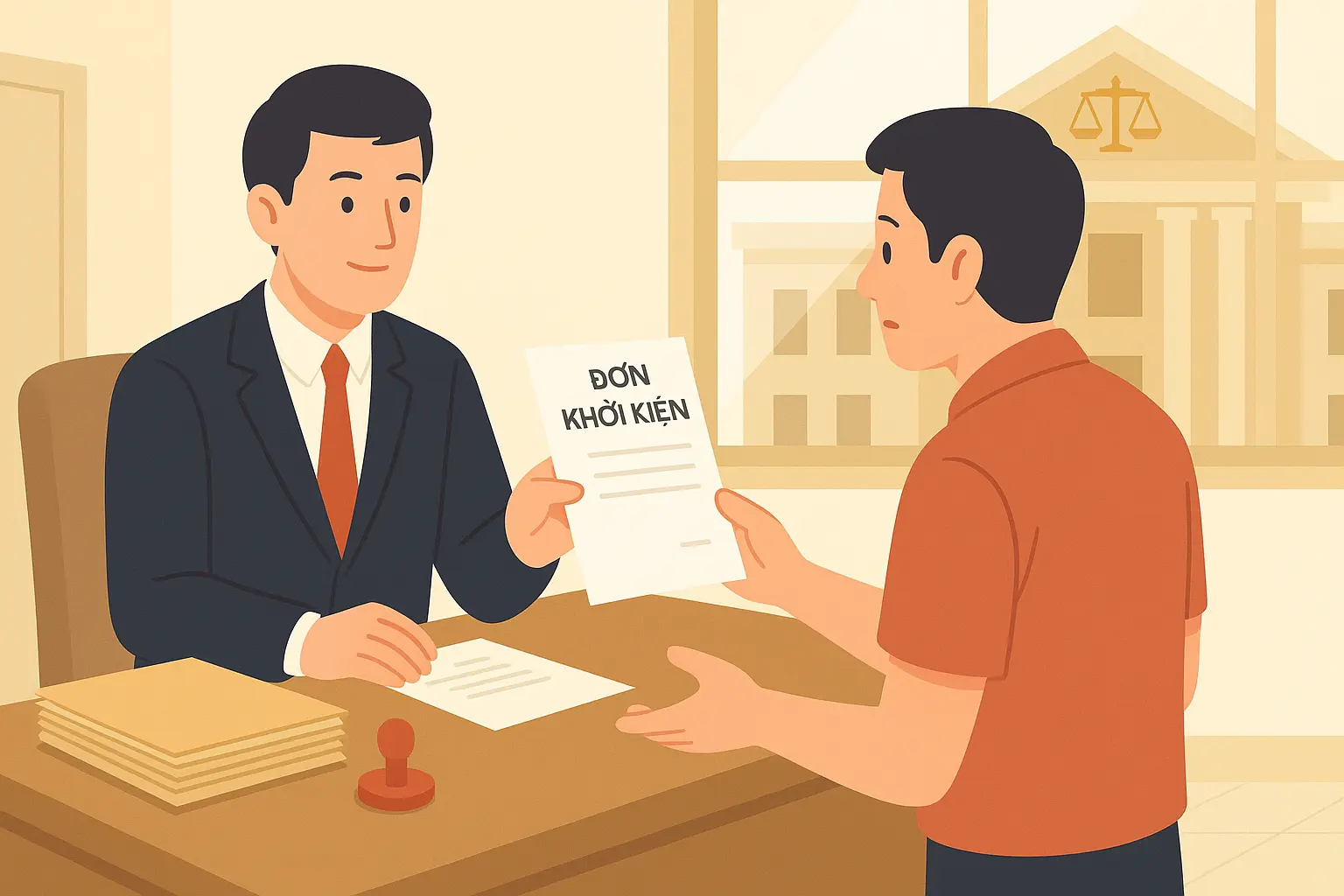 Người khởi kiện trong vụ án dân sự có bắt buộc nộp đơn khởi kiện trực tiếp tại Tòa án không?