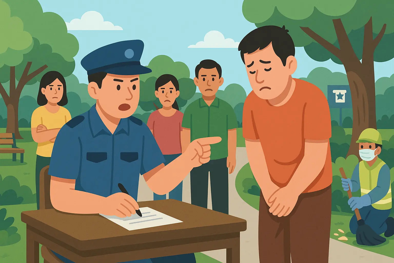 Phóng uế nơi công cộng bị xử phạt như thế nào?