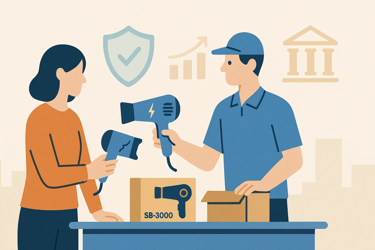 Phát hiện máy sấy tóc có nguy cơ gây bỏng tại Thành phố Đà Nẵng