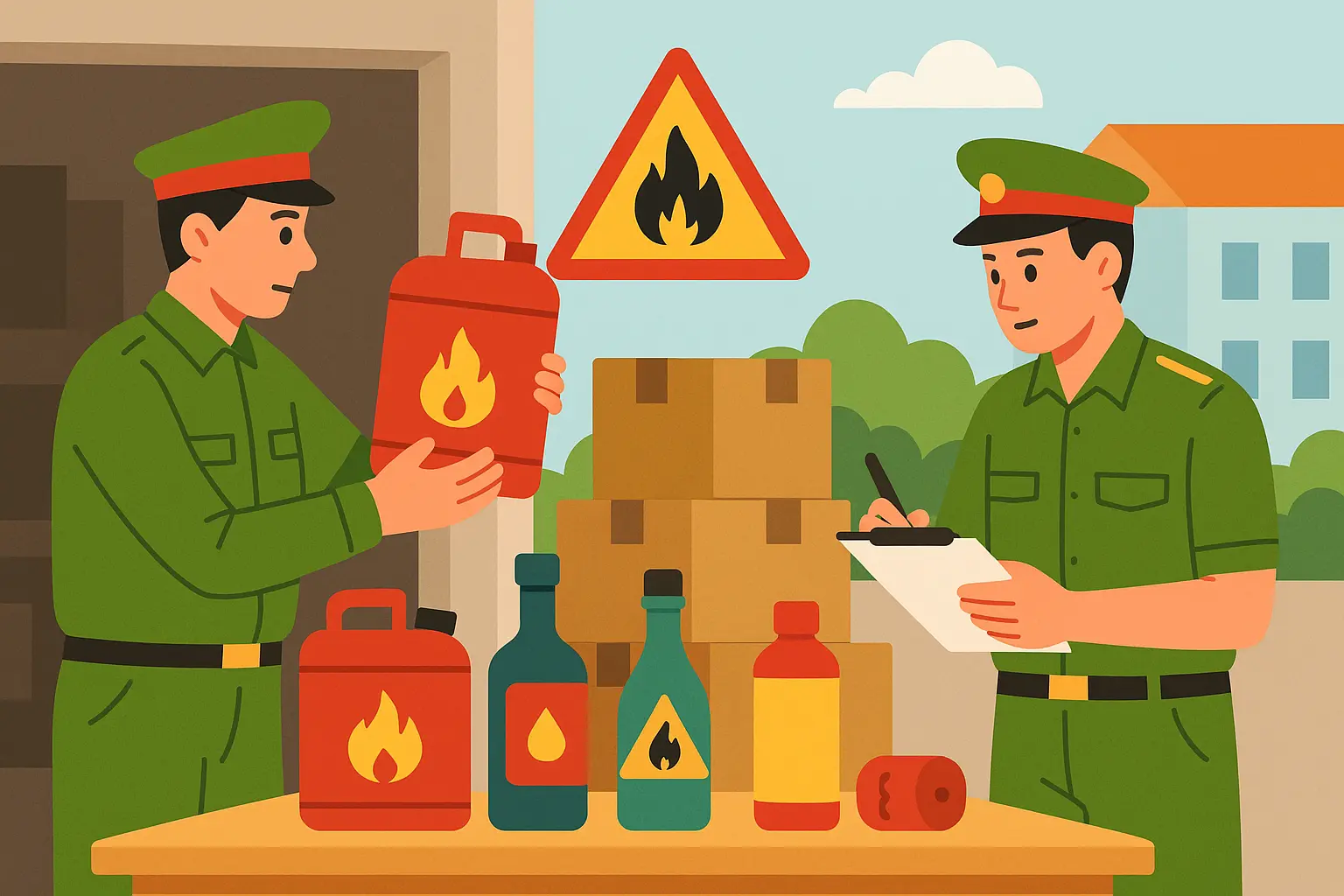 Tàng trữ trái phép chất nguy hiểm về cháy, nổ bị xử phạt thế nào?