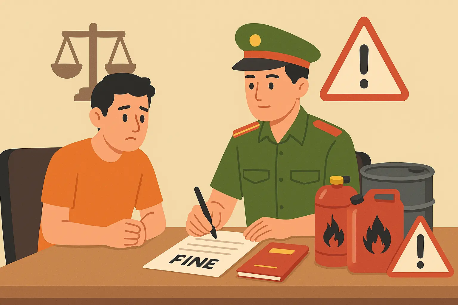 Tàng trữ trái phép chất nguy hiểm về cháy, nổ bị xử phạt thế nào?