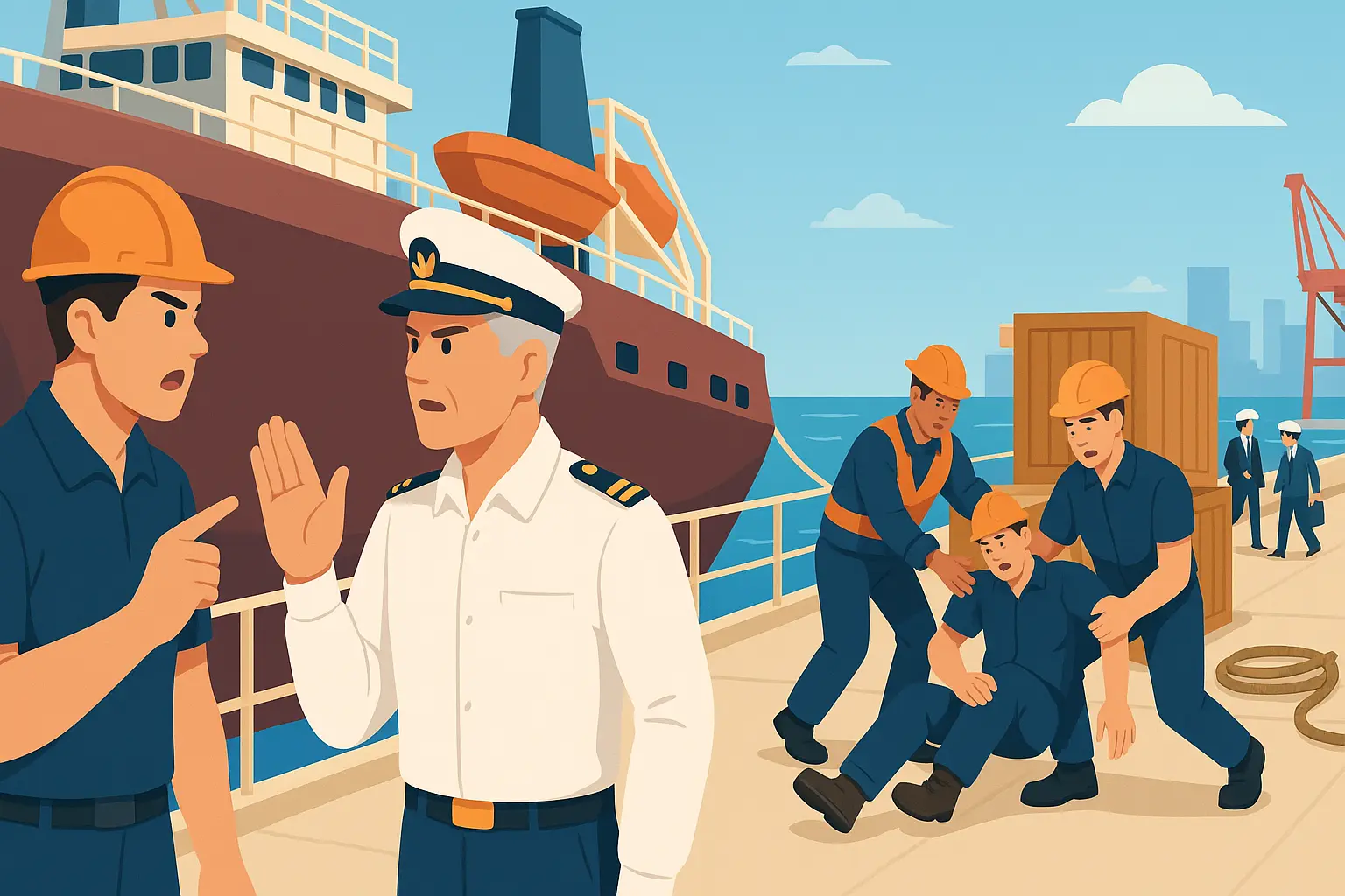 Thuyền viên làm việc không hợp đồng trên tàu hàng tại TP. Hồ Chí Minh