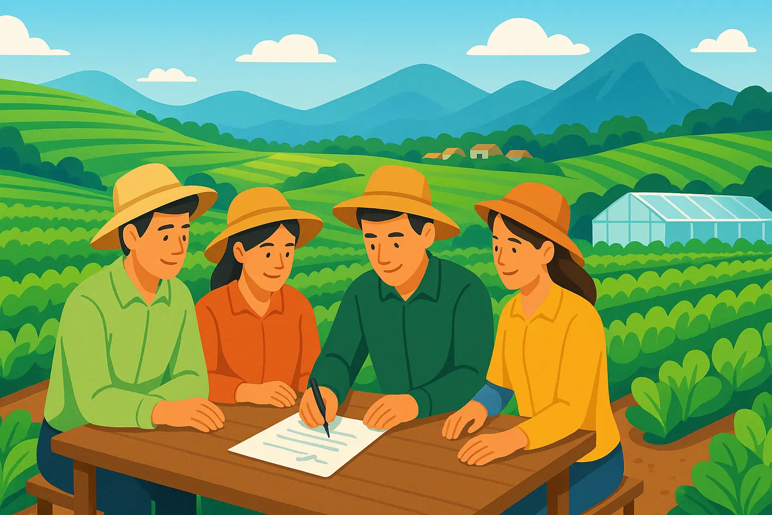 Hợp tác sản xuất rau an toàn