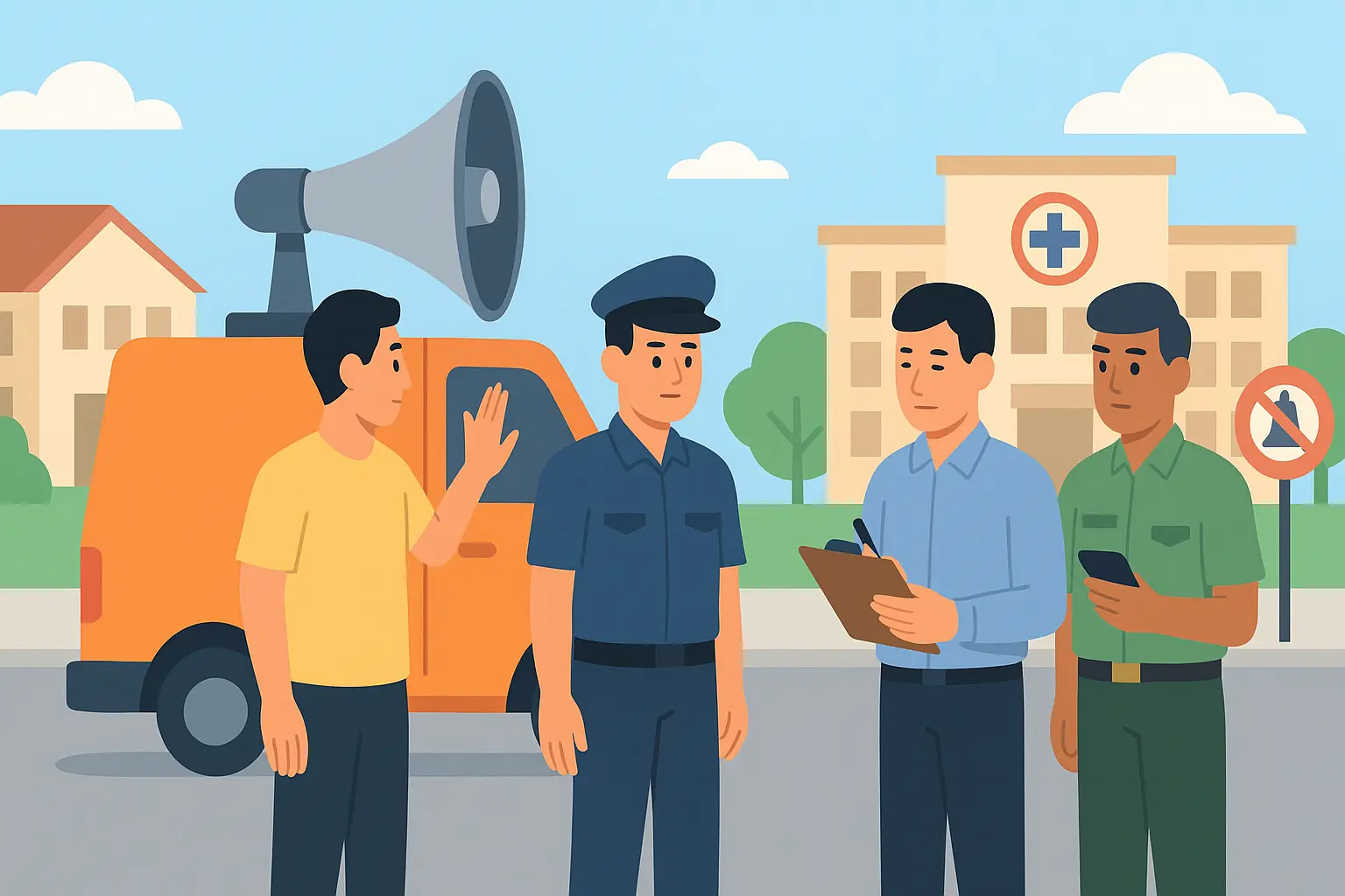 Quảng cáo sản phẩm gia dụng bằng loa phóng thanh tại khu dân cư ở Thành phố Hồ Chí Minh