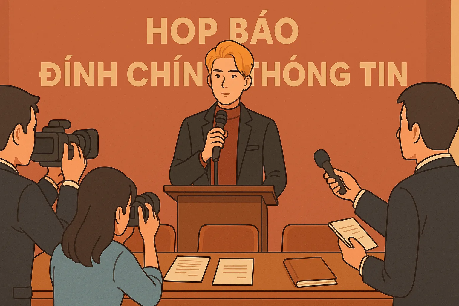 Thủ tục và quy định họp báo đính chính thông tin của ca sĩ