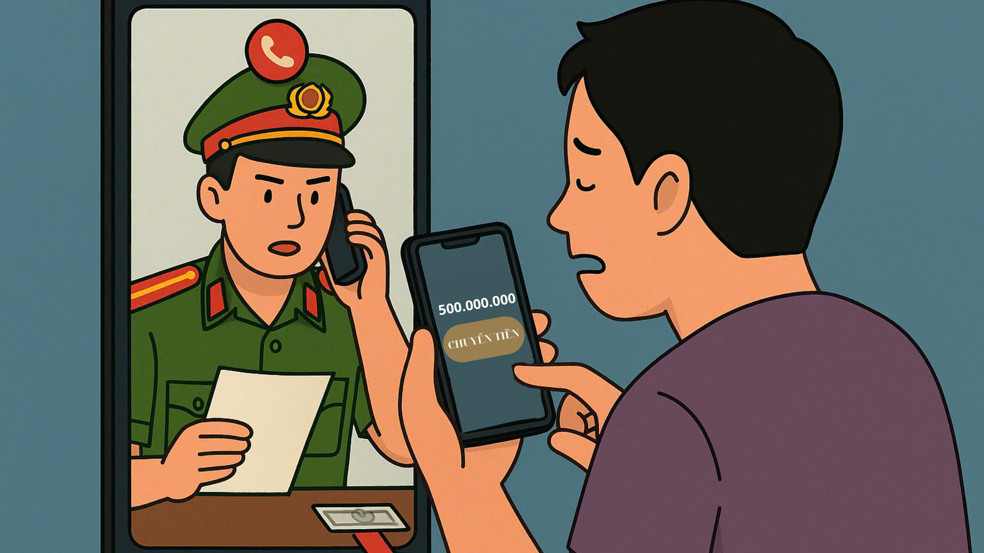 Người giả danh công an để yêu cầu chuyển tiền có bị xử lý hình sự không?